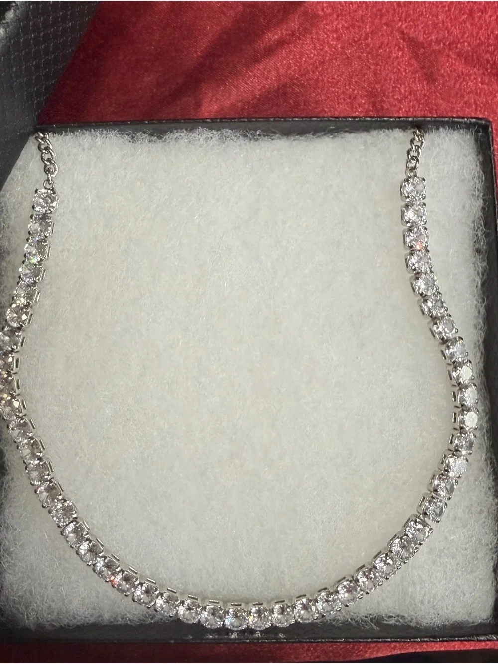 JCM of NY CZ collar necklace 16" - Picture 4 of 4
